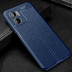 Funda Silicona Goma de Cuero Carcasa WL1 para Xiaomi Redmi 11 Prime 5G Azul