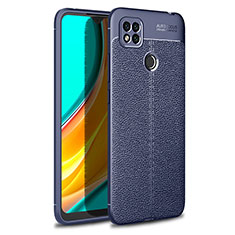 Funda Silicona Goma de Cuero Carcasa WL1 para Xiaomi Redmi 9 Activ Azul