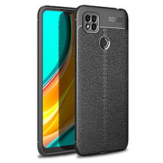 Funda Silicona Goma de Cuero Carcasa WL1 para Xiaomi Redmi 9 Activ Negro