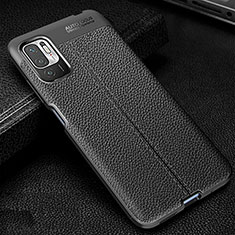 Funda Silicona Goma de Cuero Carcasa WL1 para Xiaomi Redmi Note 10T 5G Negro