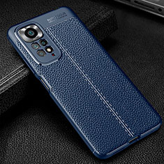 Funda Silicona Goma de Cuero Carcasa WL1 para Xiaomi Redmi Note 11 4G (2022) Azul