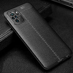 Funda Silicona Goma de Cuero Carcasa WL1 para Xiaomi Redmi Note 11 SE India 4G Negro