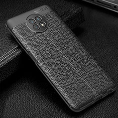 Funda Silicona Goma de Cuero Carcasa WL1 para Xiaomi Redmi Note 9 5G Negro