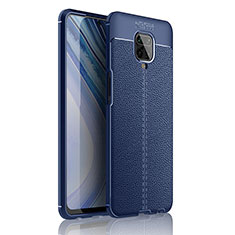 Funda Silicona Goma de Cuero Carcasa WL1 para Xiaomi Redmi Note 9 Pro Max Azul