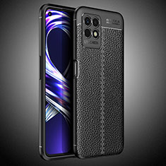 Funda Silicona Goma de Cuero Carcasa WL2 para Realme 8i Negro