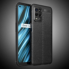 Funda Silicona Goma de Cuero Carcasa WL2 para Realme 9 5G India Negro