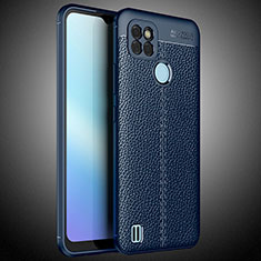 Funda Silicona Goma de Cuero Carcasa WL2 para Realme C21Y Azul