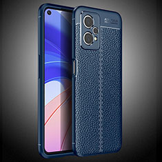 Funda Silicona Goma de Cuero Carcasa WL2 para Realme V25 5G Azul