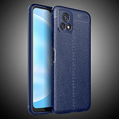 Funda Silicona Goma de Cuero Carcasa WL2 para Vivo iQOO U3 5G Azul