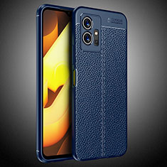 Funda Silicona Goma de Cuero Carcasa WL2 para Vivo T1 5G India Azul