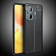 Funda Silicona Goma de Cuero Carcasa WL2 para Vivo T1 Pro 5G Negro