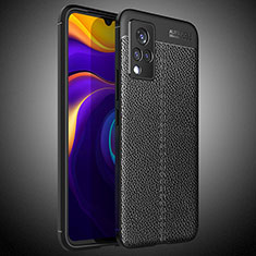 Funda Silicona Goma de Cuero Carcasa WL2 para Vivo V21s 5G Negro