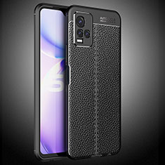 Funda Silicona Goma de Cuero Carcasa WL2 para Vivo Y21 Negro