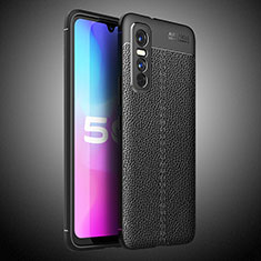 Funda Silicona Goma de Cuero Carcasa WL2 para Vivo Y73s 5G Negro