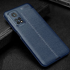 Funda Silicona Goma de Cuero Carcasa WL2 para Xiaomi Mi 10T Pro 5G Azul