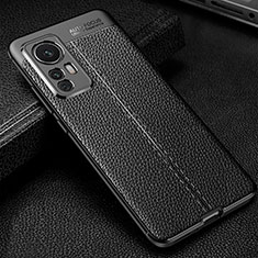 Funda Silicona Goma de Cuero Carcasa WL2 para Xiaomi Mi 12T 5G Negro