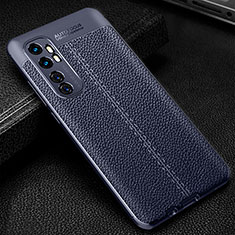 Funda Silicona Goma de Cuero Carcasa WL2 para Xiaomi Mi Note 10 Lite Azul