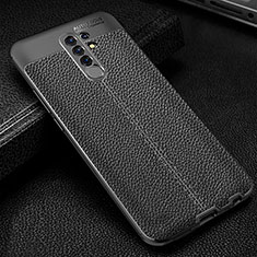 Funda Silicona Goma de Cuero Carcasa WL2 para Xiaomi Poco M2 Negro