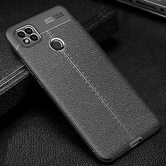 Funda Silicona Goma de Cuero Carcasa WL2 para Xiaomi Redmi 9C NFC Negro