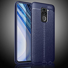 Funda Silicona Goma de Cuero Carcasa WL2 para Xiaomi Redmi Note 9 Azul