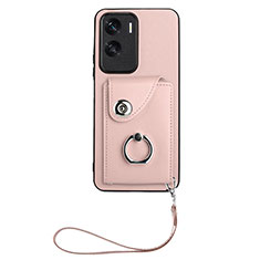 Funda Silicona Goma de Cuero Carcasa XK1 para Huawei Honor 90 Lite 5G Oro Rosa