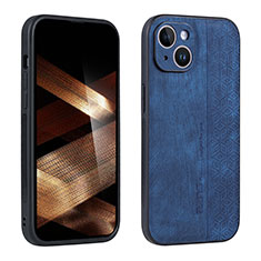 Funda Silicona Goma de Cuero Carcasa YZ1 para Apple iPhone 15 Pro Azul