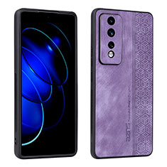 Funda Silicona Goma de Cuero Carcasa YZ1 para Huawei Honor 80 GT 5G Purpura Claro