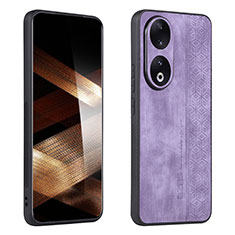 Funda Silicona Goma de Cuero Carcasa YZ1 para Huawei Honor 90 5G Purpura Claro