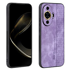 Funda Silicona Goma de Cuero Carcasa YZ1 para Huawei Nova 11 Ultra Purpura Claro