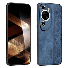 Funda Silicona Goma de Cuero Carcasa YZ1 para Huawei P60 Art Azul