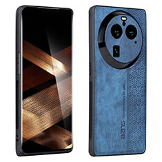 Funda Silicona Goma de Cuero Carcasa YZ1 para Oppo Find X6 5G Azul