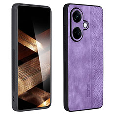 Funda Silicona Goma de Cuero Carcasa YZ1 para Oppo K11 5G Purpura Claro