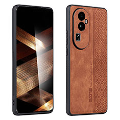 Funda Silicona Goma de Cuero Carcasa YZ1 para Oppo Reno10 Pro+ Plus 5G Marron