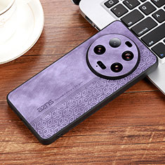 Funda Silicona Goma de Cuero Carcasa YZ1 para Xiaomi Mi 13 Ultra 5G Purpura Claro