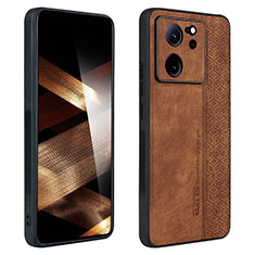 Funda Silicona Goma de Cuero Carcasa YZ1 para Xiaomi Mi 13T 5G Marron