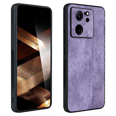 Funda Silicona Goma de Cuero Carcasa YZ1 para Xiaomi Mi 13T 5G Purpura Claro