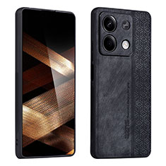 Funda Silicona Goma de Cuero Carcasa YZ1 para Xiaomi Redmi Note 13 5G Negro