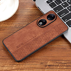 Funda Silicona Goma de Cuero Carcasa YZ2 para Huawei Honor 90 Pro 5G Marron