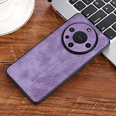 Funda Silicona Goma de Cuero Carcasa YZ2 para Huawei Mate 60 Pro+ Plus Purpura Claro