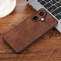 Funda Silicona Goma de Cuero Carcasa YZ2 para Oppo K11 5G Marron