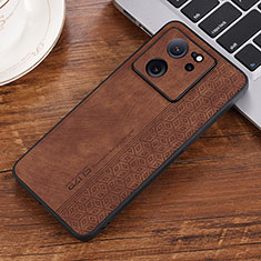 Funda Silicona Goma de Cuero Carcasa YZ2 para Xiaomi Mi 13T Pro 5G Marron