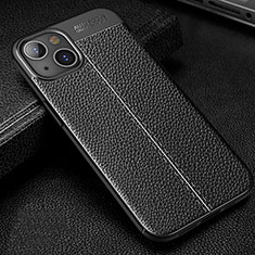 Funda Silicona Goma de Cuero Carcasa Z01 para Apple iPhone 13 Mini Negro