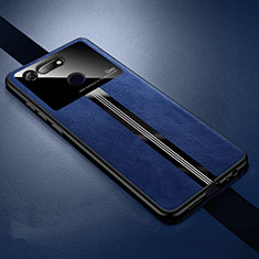 Funda Silicona Goma de Cuero Carcasa Z01 para Huawei Honor View 20 Azul