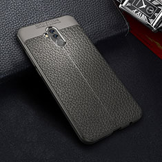 Funda Silicona Goma de Cuero Carcasa Z01 para Huawei Mate 20 Lite Gris