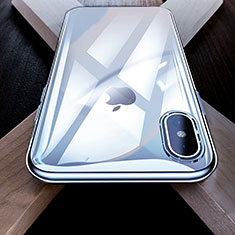 Funda Silicona Goma Espejo para Apple iPhone Xs Claro