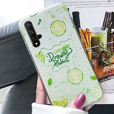 Funda Silicona Goma Fruta Carcasa para Huawei Honor 20S Verde