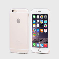 Funda Silicona Goma Mate para Apple iPhone 6 Blanco