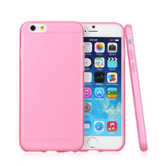 Funda Silicona Goma Mate para Apple iPhone 6 Plus Rosa