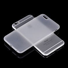 Funda Silicona Goma Mate para Apple iPhone 6S Plus Blanco