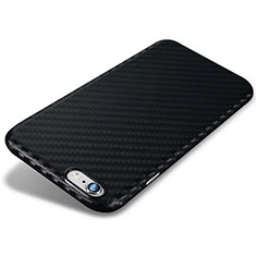 Funda Silicona Goma Twill B02 para Apple iPhone 6S Negro